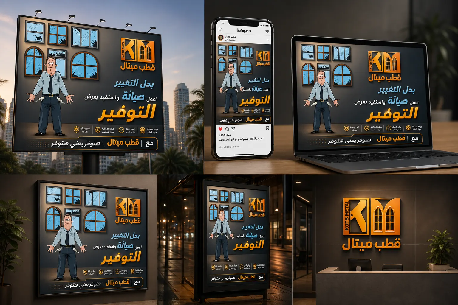 KOTB METAL UPVC حملة اعلانية للصيانه — القاهرة